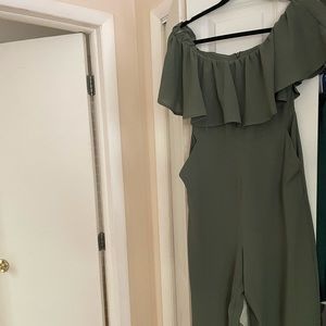 Olive green jumpsuit